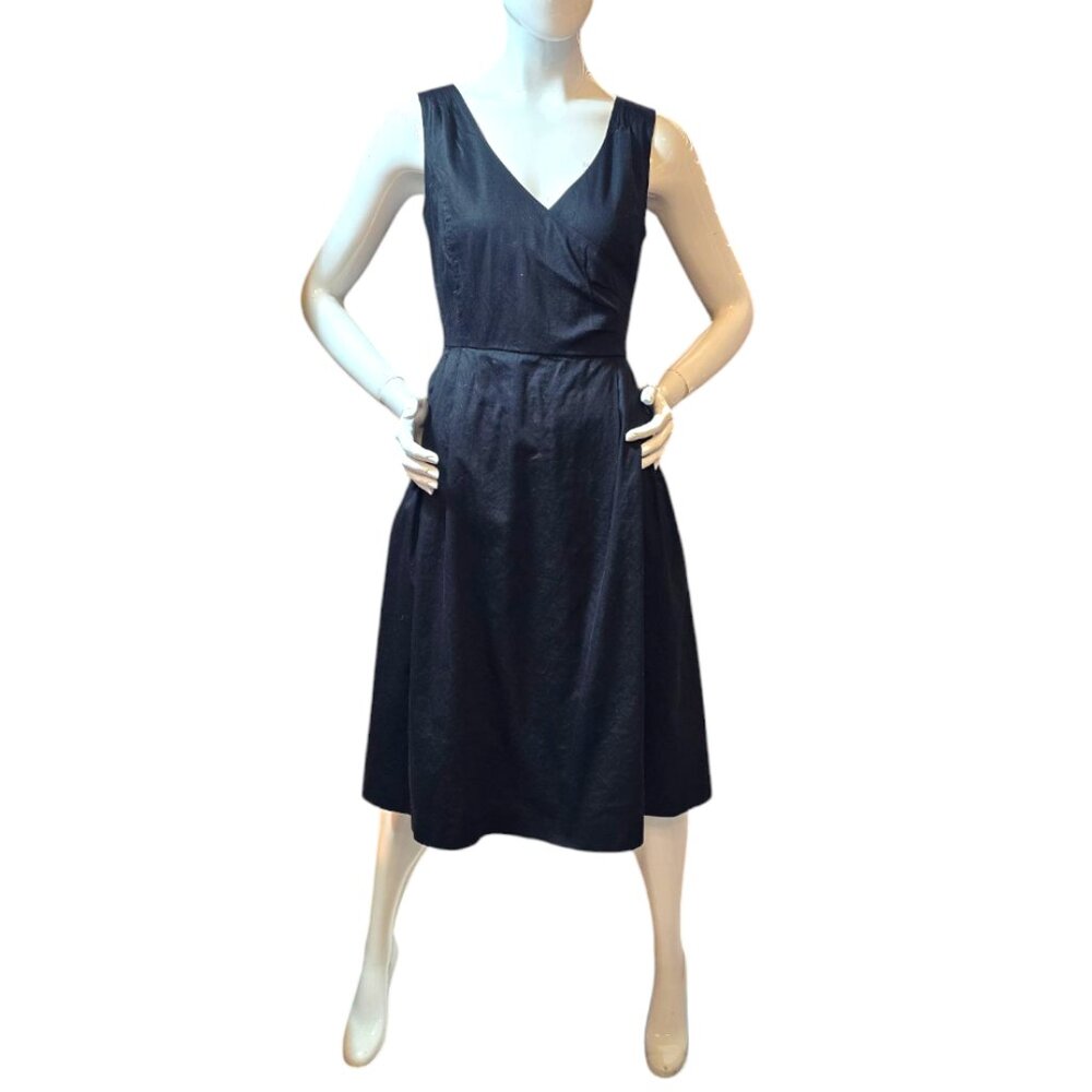 Black Cotton Vintage Inspired Sleeveless Dress ISAAC MIZRAHI for Target sz 8